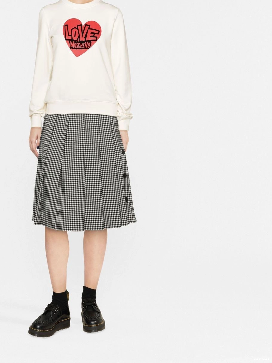 Affordable Moschino logo Women Love sweatshirt heart-print 0421